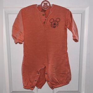 Disney Baby Orange Onesie with Mickey Mouse from Primark